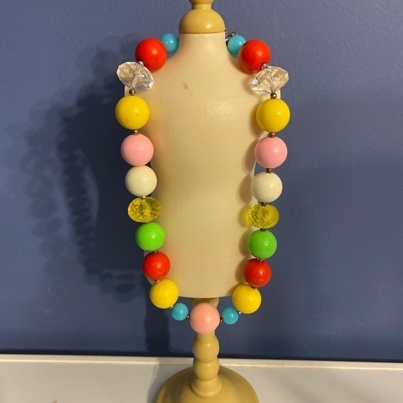 Colorful bubble gum Bohemian Multicolor chunky necklace - Picture 1 of 4